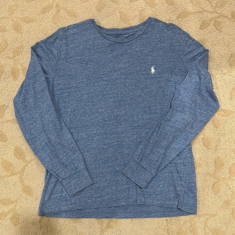 Polo by Ralph Lauren Blue Long Sleeve Tee‎